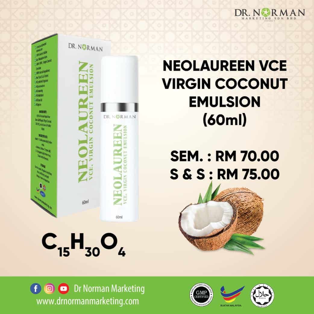 NEOLAUREEN VCE, VIRGIN COCONUT EMULSION Dr Norman Marketing